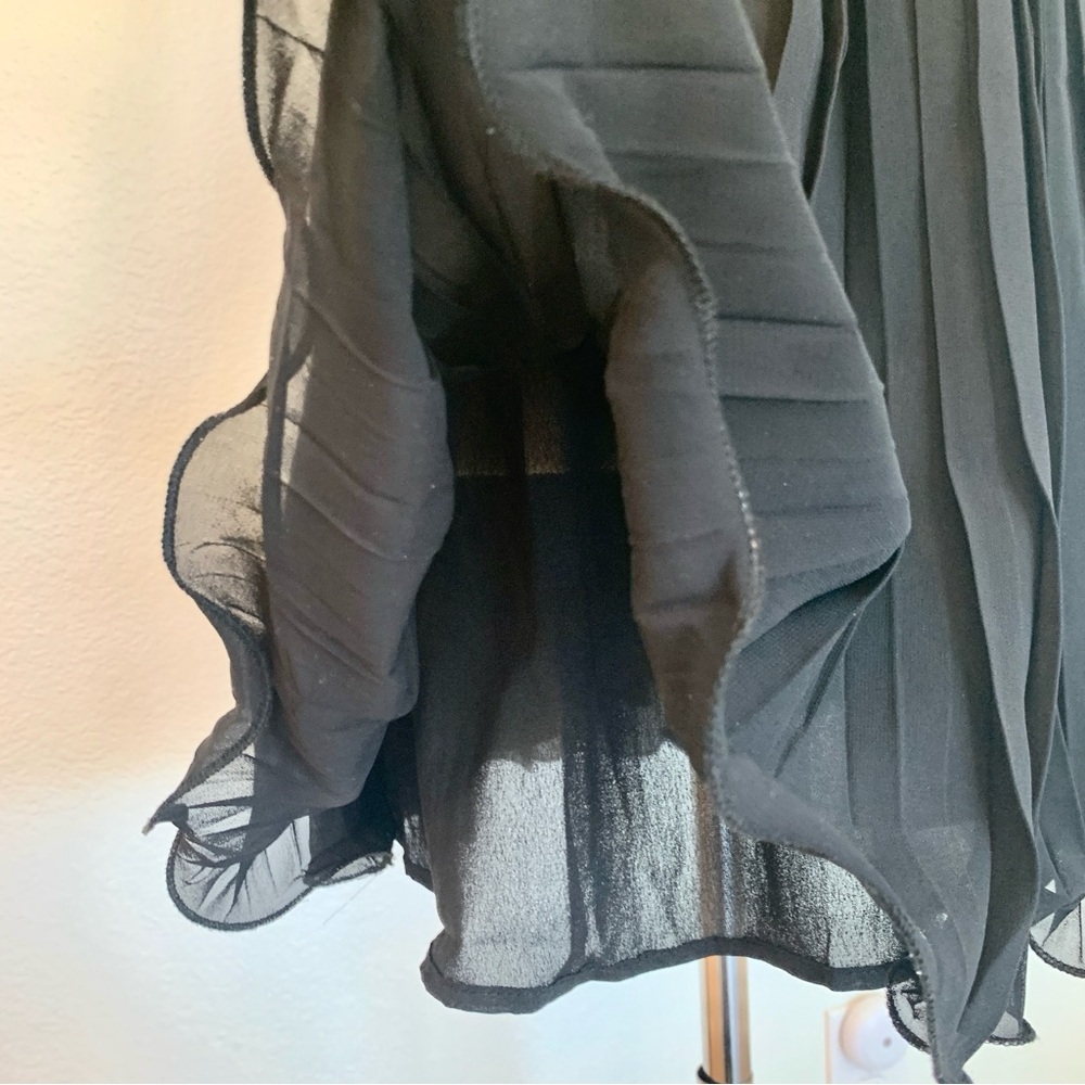 🖤 VICI Justina Strapless Mini Dress Sweetheart Neckline Black Chiffon - Picture 11 of 16